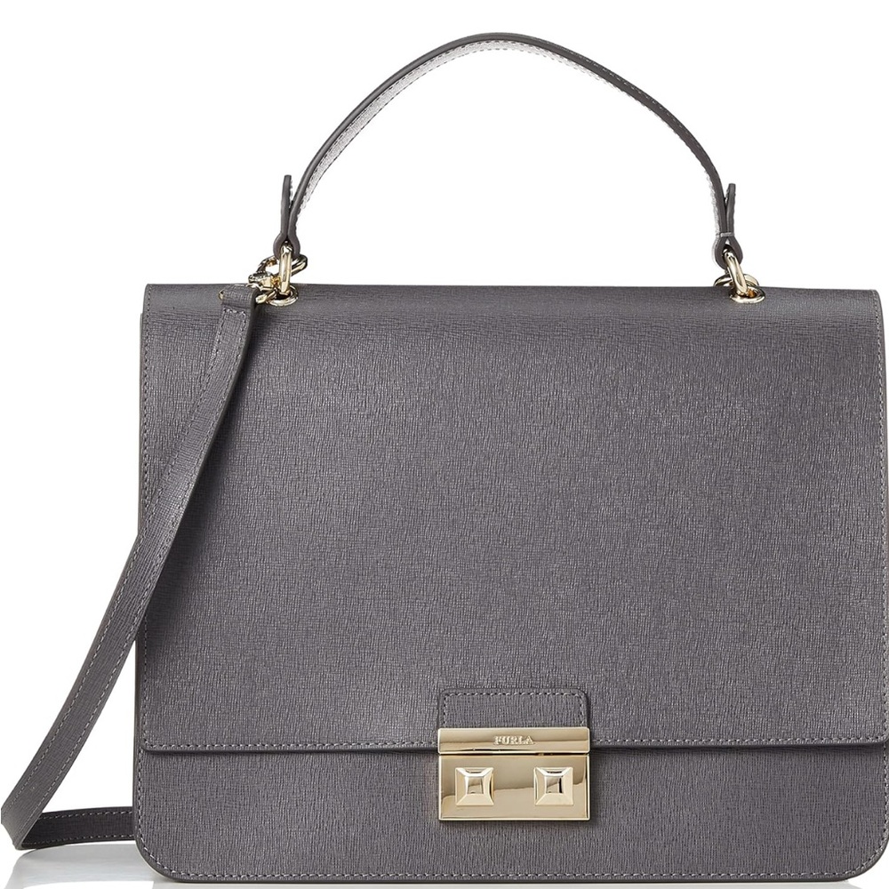 Furla Gray Leather Women's Bag